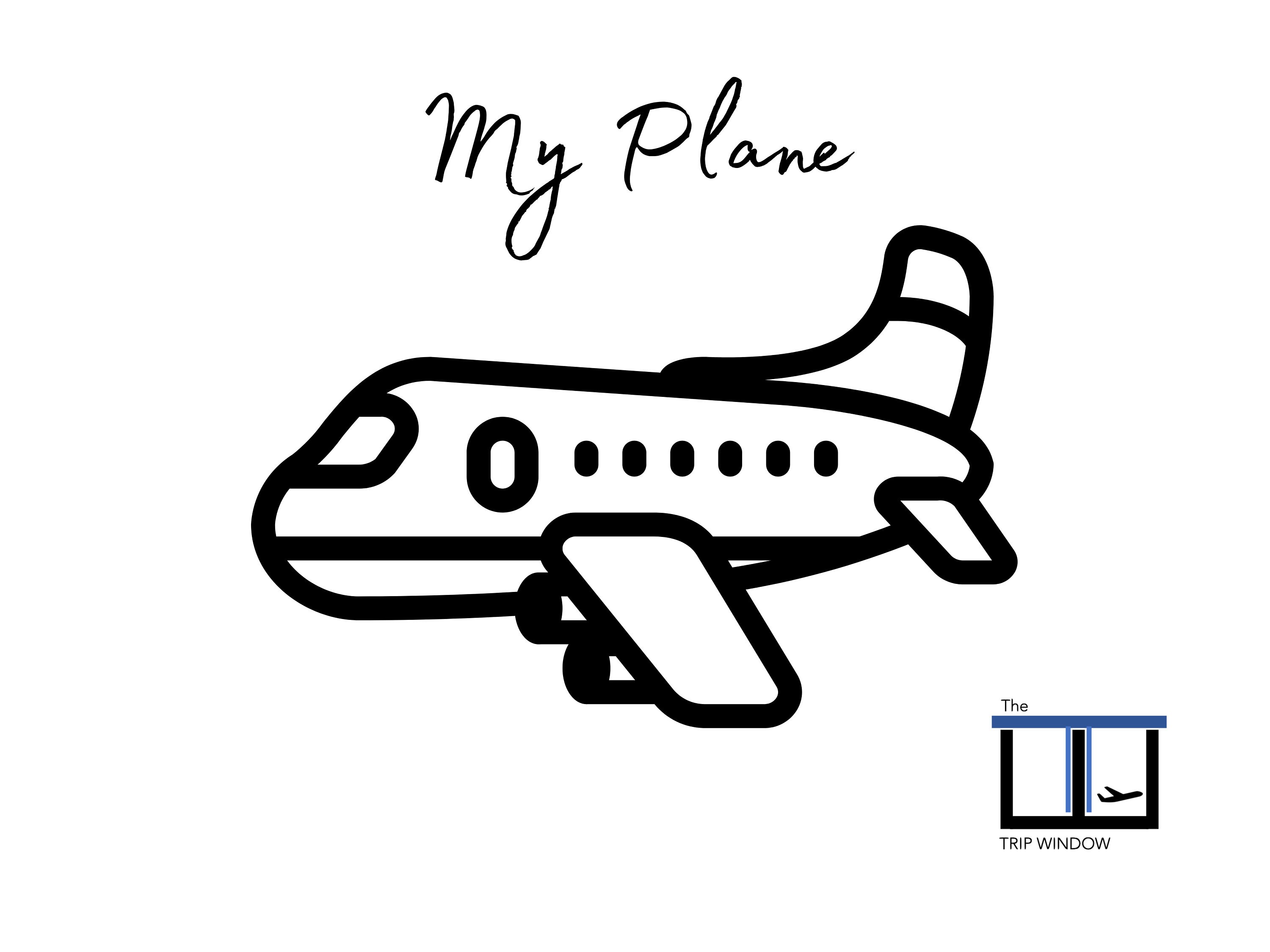 My Plane Kids Coloring Page Kids Activity Kids Travel Coloring Books