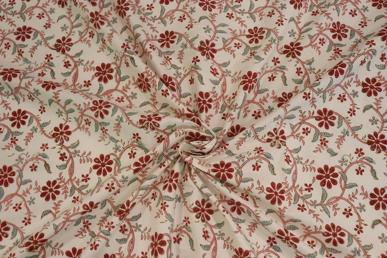 Hand Printed Bedsheet, Block Print Bedsheet With 2 Pillow Covers Flower Print Design Soft and Comfy Bedspread Home decor Bedroom-decor