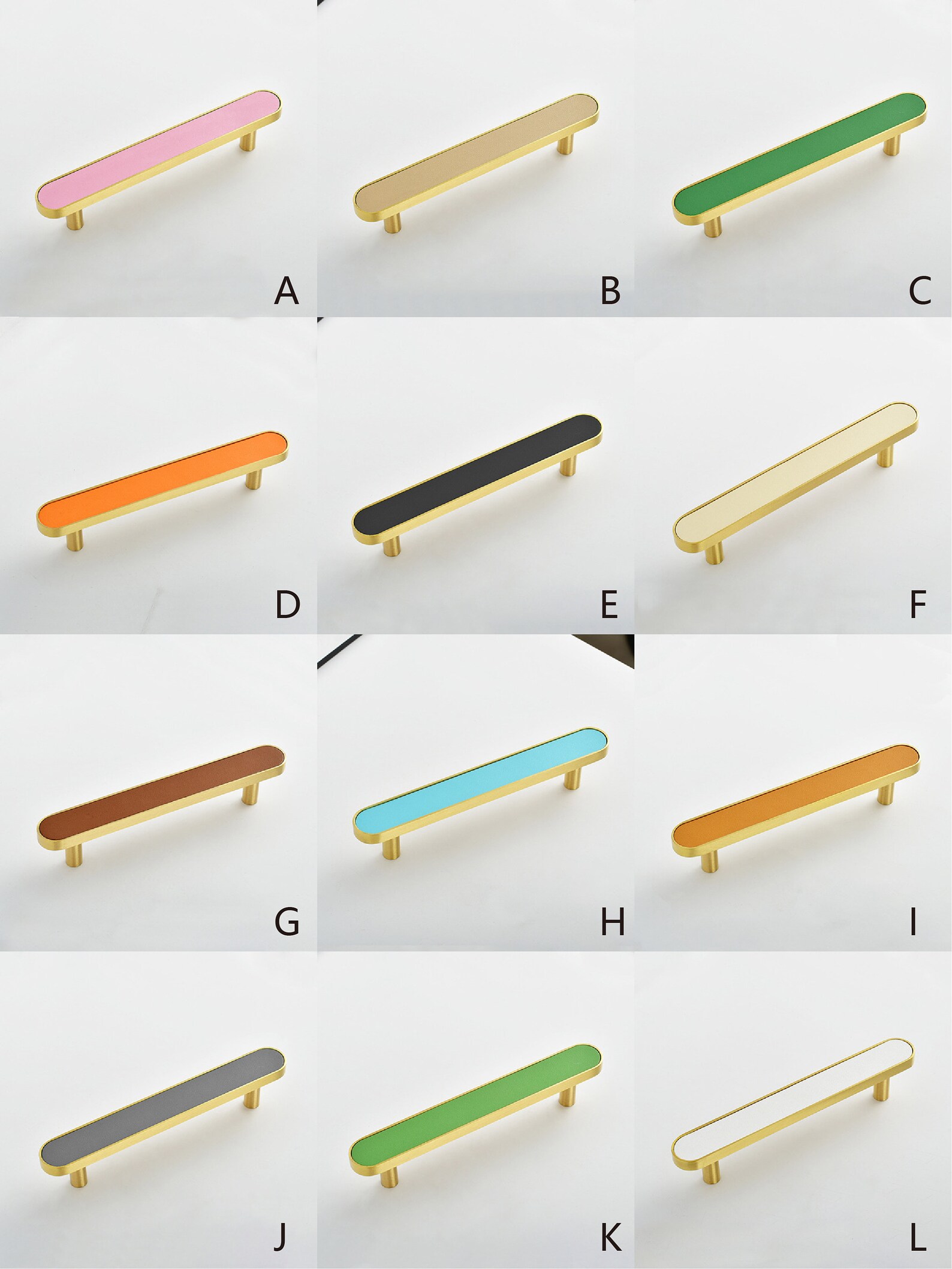 Modern Brass Pulls Handles Minimalist Drawer Pulls Etsy