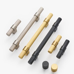 Gold Brass Cabinet Handles Pulls Solid Brass Door Kitchen - Etsy