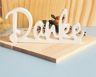Silicone mold Danke, casting mold danke, decorative letter, words, resin mold, raysin mold, activity favor, gift, desk decoration