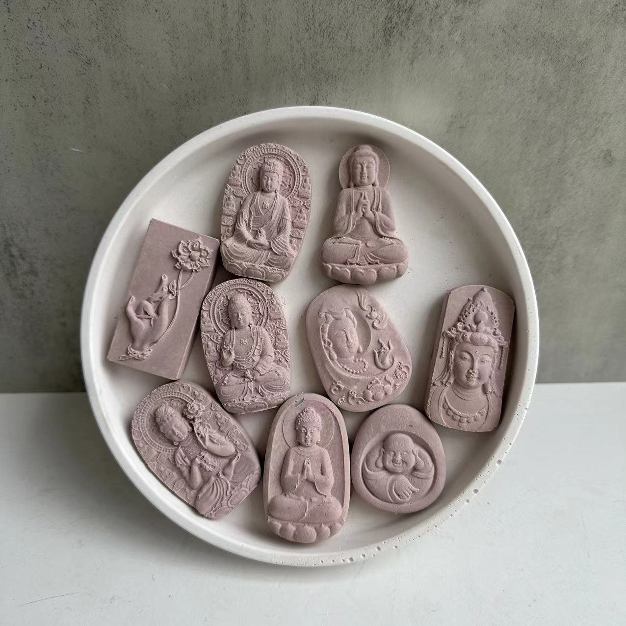 Moule à Bougie 3D Bouddha En Silicone - Mini Bouddha Pour Résine, Béton, Cire - Créations DIY Déco