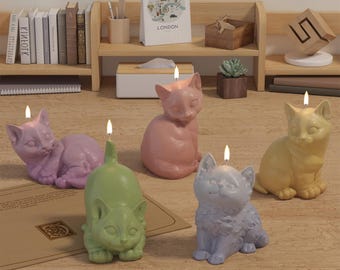 Cat Silicone Molds, Cute standing cat, Casting Mold Cat, mini cat, candle making mold, Raysin, Jesmonite, Casting Powder, Party favor