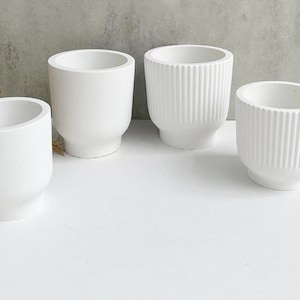 Stampo in silicone per candela Vessal di cemento, cemento, candela jesmonite, stampo per tazza, portacandele, stampo per colata