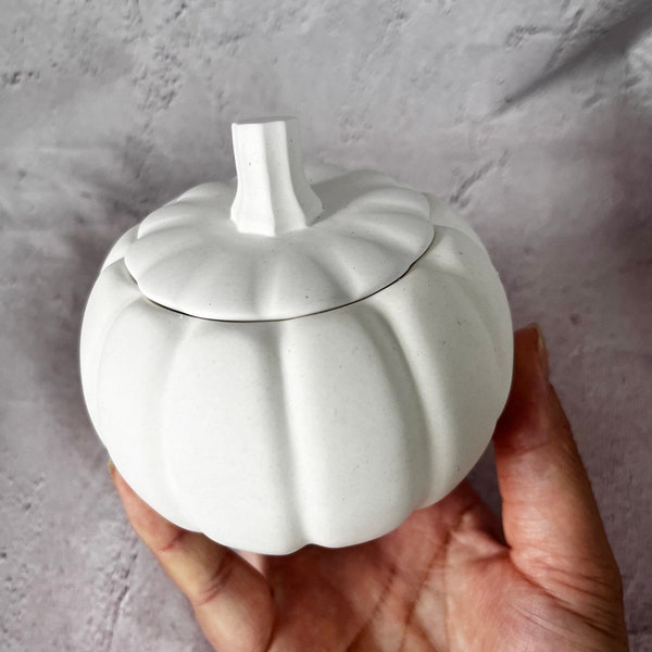 3D béton Halloween citrouille pot moule Silicone fait à la main résine époxy citrouille bougie pot moule Halloween boîte de rangement décor à la maison