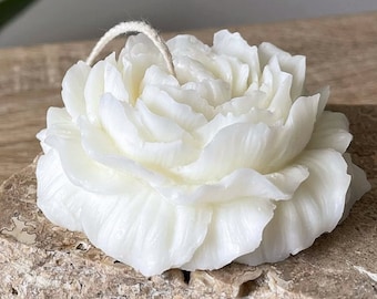 3D Large Peony Flower Candle Mold handmade Scented Candle Soap Making Wax Mould Aroma candle making Plaster Baking Chocolate Mold Home Decor