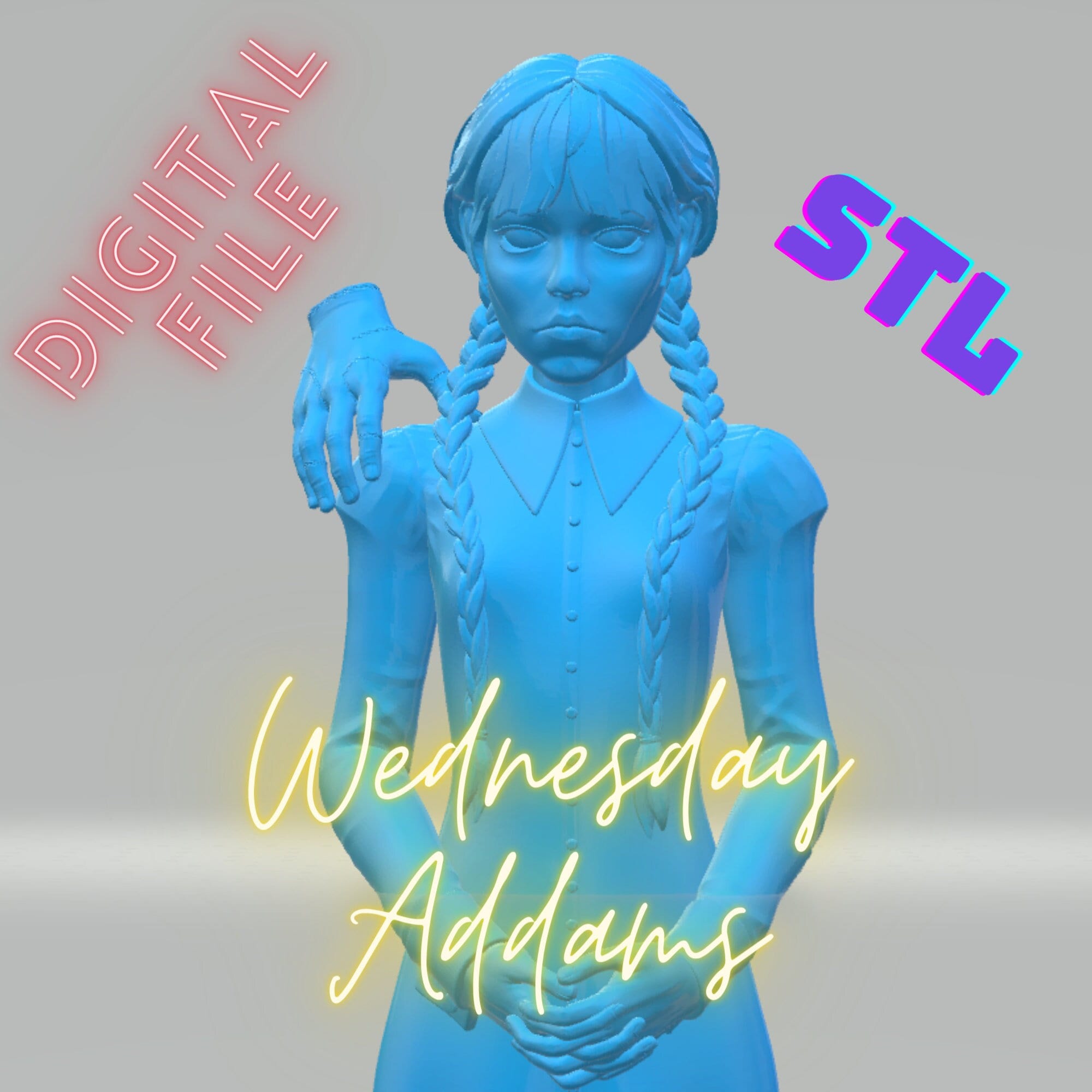 STL file Wednesday Logo - Netflix Serie 🚩・3D print model to download・Cults