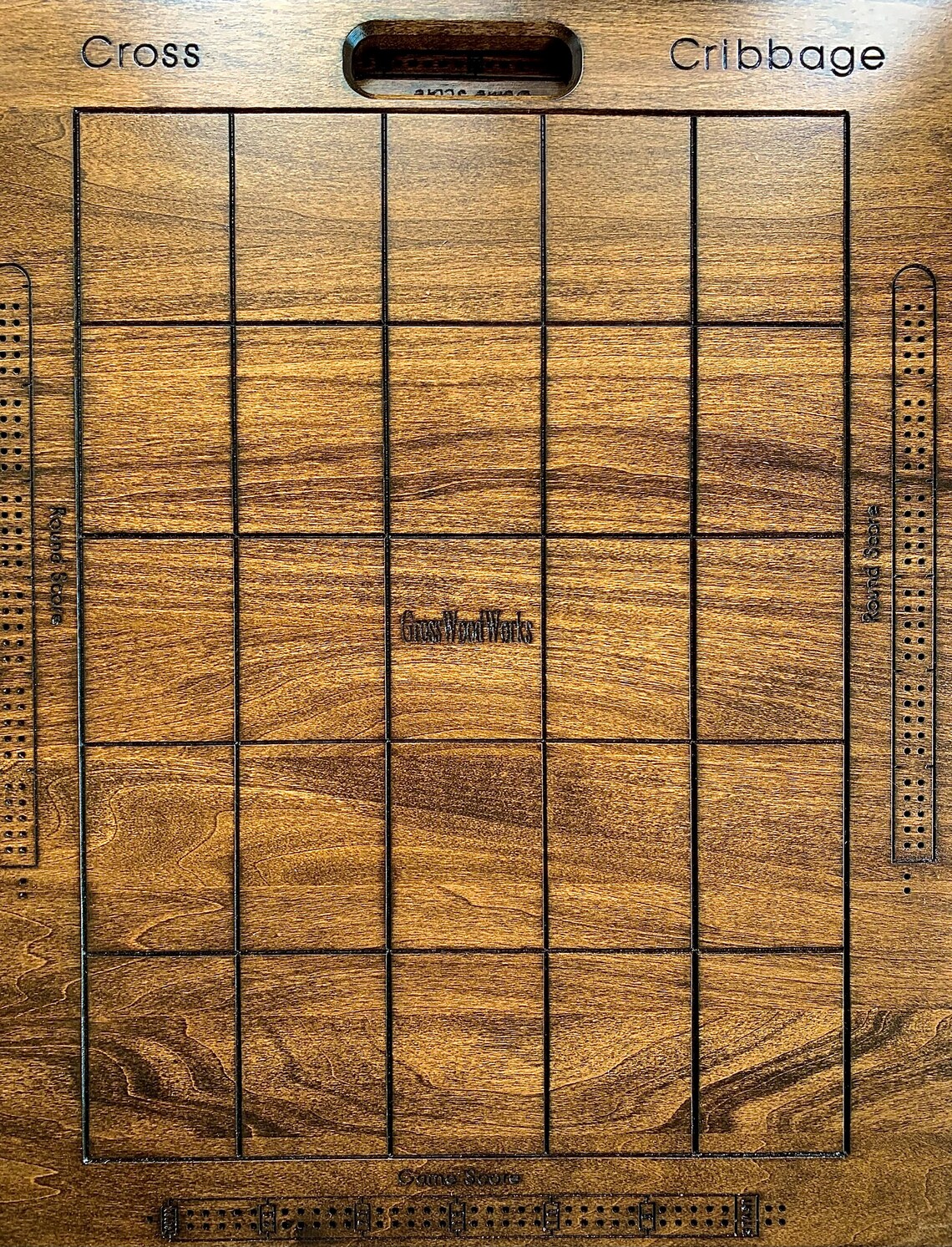 Cross Crib a Cribbage Board Game With a Storage for Stainless Etsy