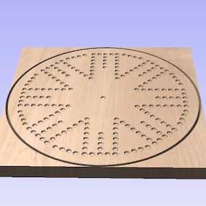 Jokers and Marble Carbles Wahoo Tock Board Game CNC file SVG, DxF and PDF 8 and 10 Player Side Game Templet size 24”x24”