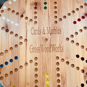 Aggravation, Carbles, Wahoo, Jokers, Tock oder Cards & Marbles Brettspiel. Personalisiertes Hochzeitsgeschenk oder zum Vatertag4-6 oder 8-10 Spieler