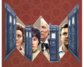 Doctor Who Print - The Edge of Destruction | 148mm square | 1st Doctor | William Hartnell