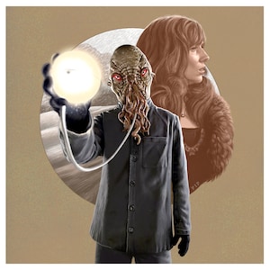 Impresión de Doctor Who - El planeta de los Ood / 148 mm cuadrados / Décimo Doctor / David Tennant / Donna Noble