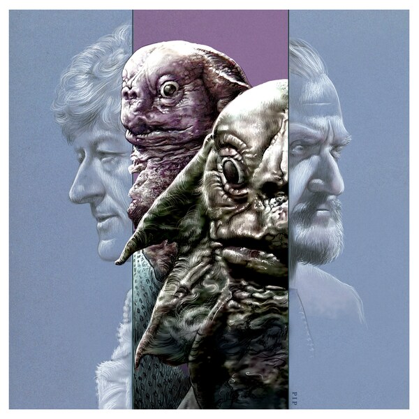 Doctor Who Print – The Sea Devils (148 mm quadratisch)