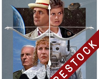 Doctor Who Print - Silver Nemesis | 148mm square | 7th Doctor | Sylvester McCoy | Ace