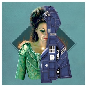 Doctor Who Print - The Doctor&#39;s Wife | 148mm square | 11th Doctor | Matt Smith | Amy Pond