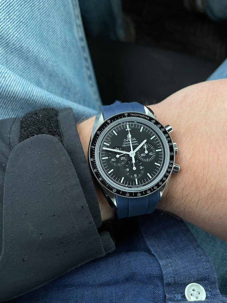 Cinturino in Gomma Originale Maurice Lacroix Aikon 25mm ML500-BLU