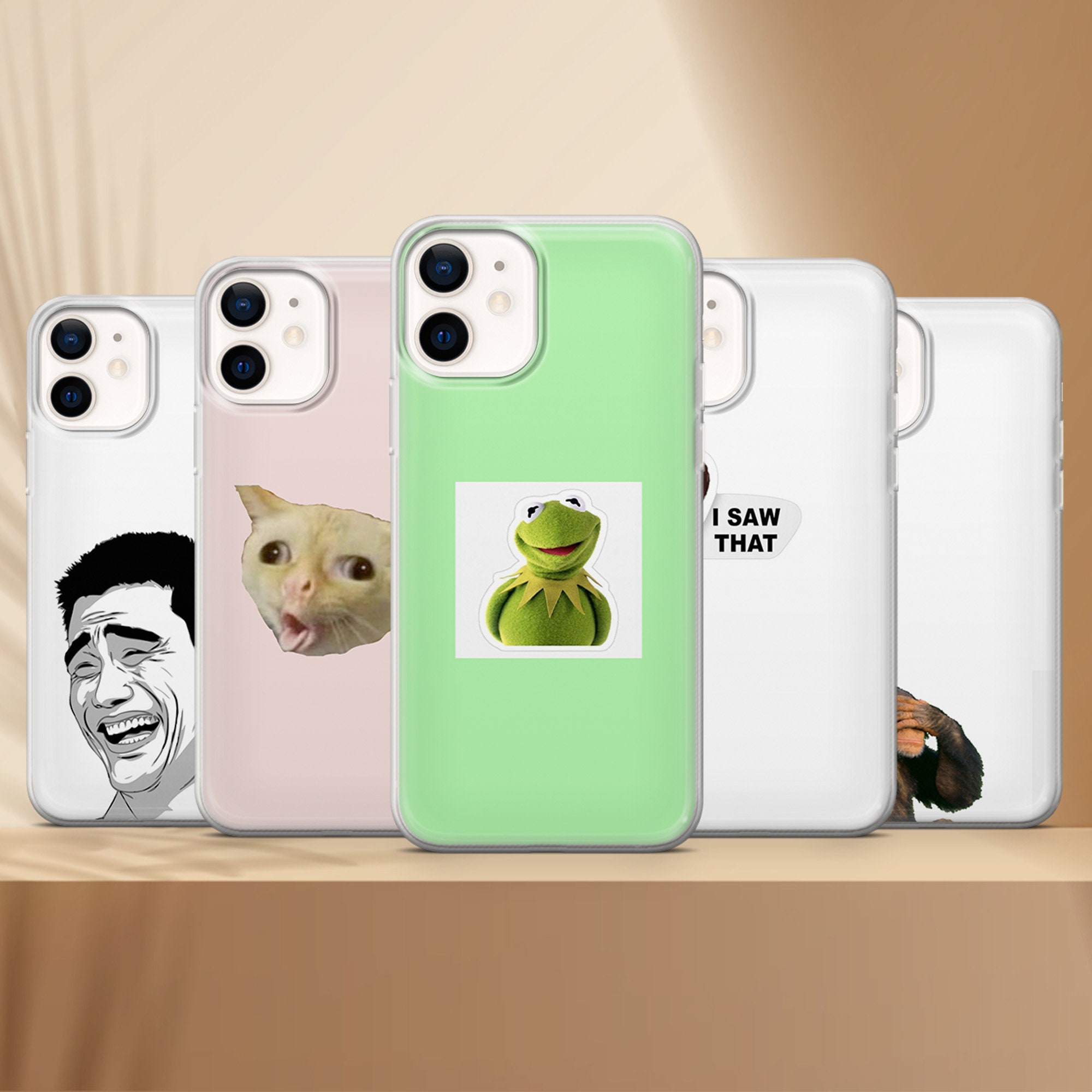 Cursed Emoji Meme Cute Soft Phone Case for iPhone 13 12 Pro 