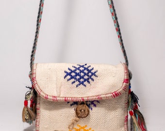 Handmade Crossbody Bag From Vintage Kilim ,Shoulder bag, Cross Body bag, Kilim bag