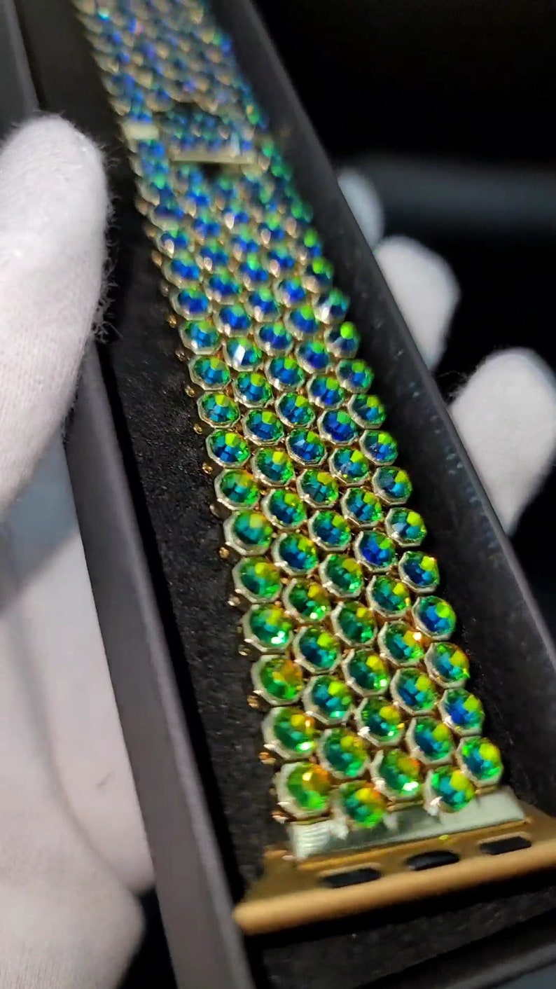 Apple Watch Band With Crystals by Preciosa Etsy UK