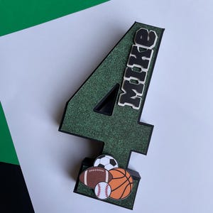 Número 3D esportivo, letra 3D All star, decoração de festa esportiva, tema de festa esportiva, festa de aniversário esportiva, decoração de festa esportiva, festa All star