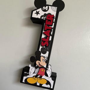 Mickey mouse 3D letters, Mickey party supplies, Mickey 3D Letter, mickey birthday party, One Mickey birthday decorations, Mickey party theme