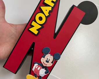 3D Micky Maus Buchstaben, Partyzubehör, Micky 3D Buchstabe, Micky Maus Geburtstagsparty, Micky Geburtstag, Micky Maus Party Dekor