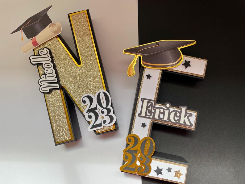 Graduation 3D Letter, Graduation Decorations, Personalized 3D Letter ...