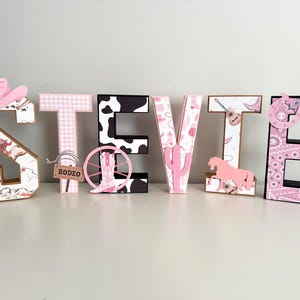 Cowgirl 3D Letter, Cowgirl Party Decorations Bachelorette Cowgirl Theme, Cowgirl Party Table Decorations, Western girl theme, Cowgirl party