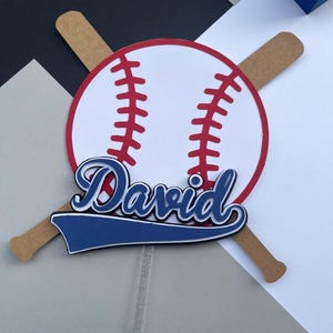 Baseball Cake Topper, Baseball party decor, Little Slugger, Baseball party theme, Baseball Birthday Party, Personalized Cake Topper