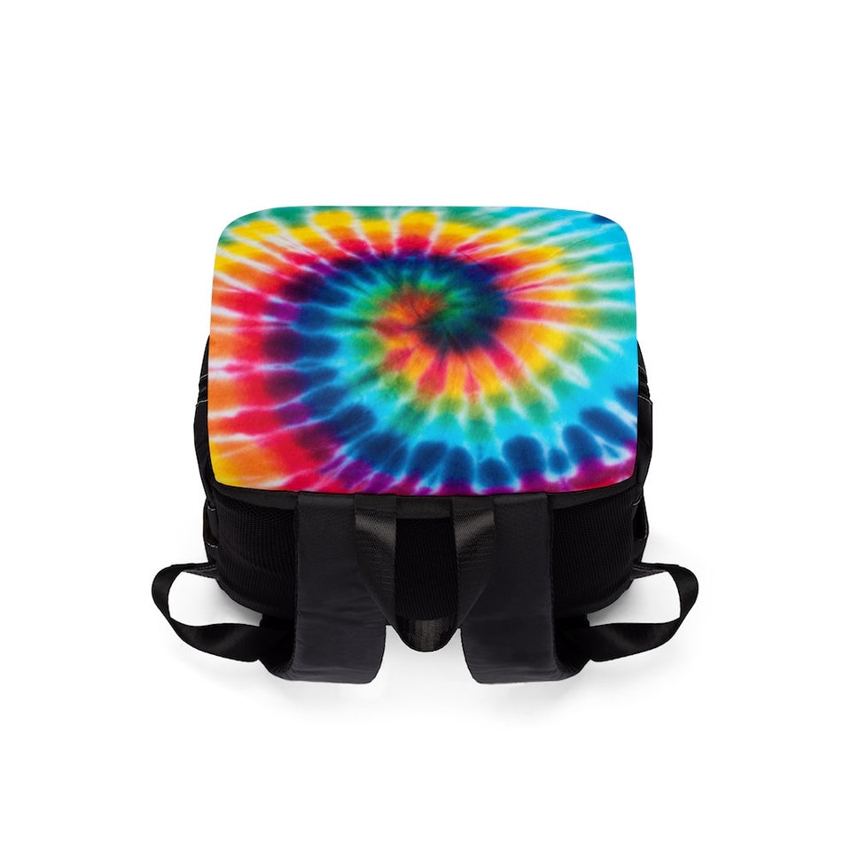 Discover Tie Dye Unisex Casual Shoulder Backpack