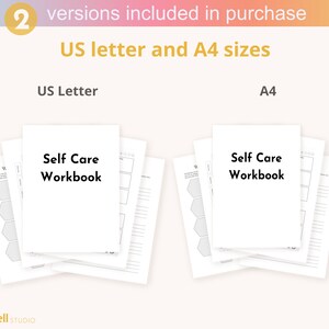 Self Care Workbook Editable Canva Template COMMERCIAL USE A4/US Letter ...