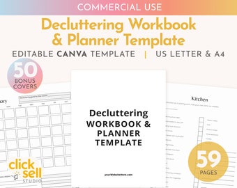 Pode incluir: Um modelo de caderno de organização e planejamento imprimível com 59 páginas e 50 capas bônus. O modelo é editável no Canva e inclui um calendário mensal, listas de verificação e outras ferramentas úteis para organizar sua casa. O modelo está disponível nos tamanhos US Letter e A4.