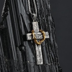 Cross Thorn Pendant - Etsy Cross Thorn Pendant - Etsy