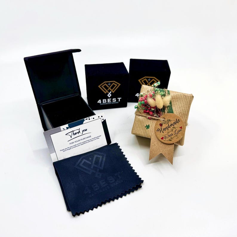 All of our products are carefully prepared and delivered in luxurious velvet boxes, complete with a cleaning cloth and securely packaged in shock-resistant shipping bags. Every detail is thoughtfully designed to ensure your item arrives in perfect condition and with a touch of elegance. If you wish, you can add our special gift packaging option to your order, transforming your purchase into an unforgettable experience and delighting your loved ones with a truly special presentation.