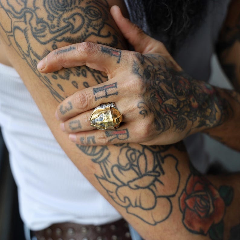 Capture the timeless allure of ancient Greek warriors with this 14K gold plated Spartan ring for men. Handcrafted from high-quality sterling silver and inspired by mythology, this Greek warrior ring celebrates strength, masculinity, and refined craftsmanship, making it a unique statement piece that elevates any look.