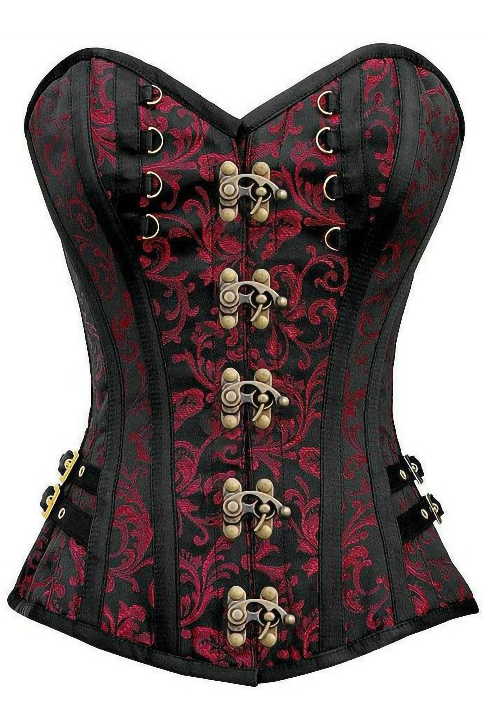 Ronnie Brocade Overbust Fashion Corset With Cups