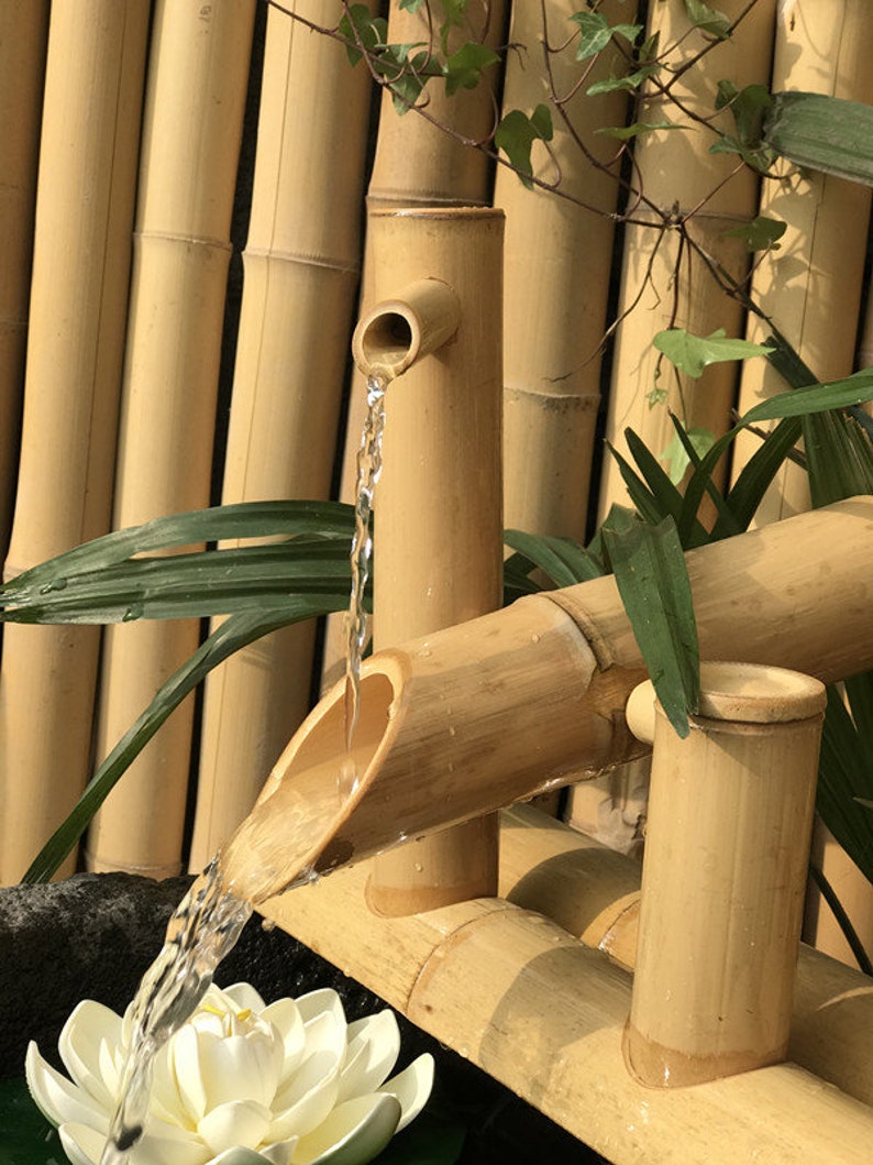 Japanese Shishi Odoshi Handmade Bamboo Water Fountain Etsy