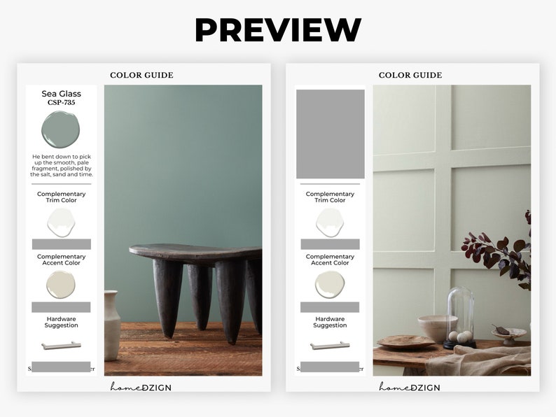 2022 Benjamin Moore Neutral Beach House Color Palette Etsy Australia