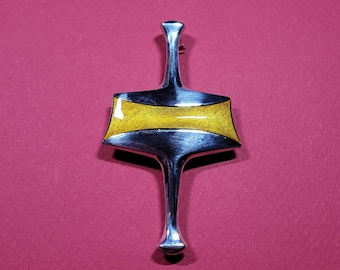 For Charity Vintage Sterling Scandinavian Modernist David Anderson Thor&#39;s Hammer Brooch