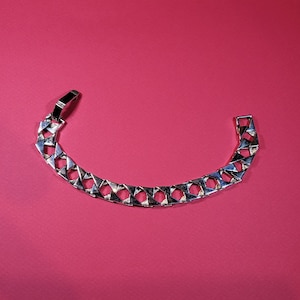 For Charity Vintage Sterling Heavy Men&#39;s Link Bracelet