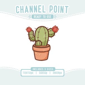 Twitch Channel Point - Cactus | Cute | Kawaii | Pastel | Stream