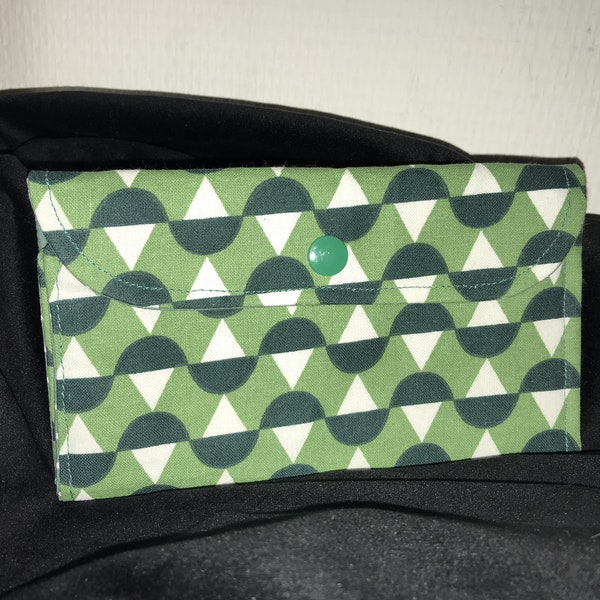 Pochette à documents, argent, porte documents, vert