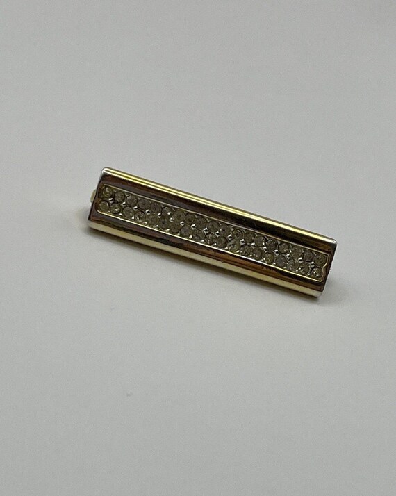 Vintage brooch signed Sphinx, rectangular bar bro… - image 1