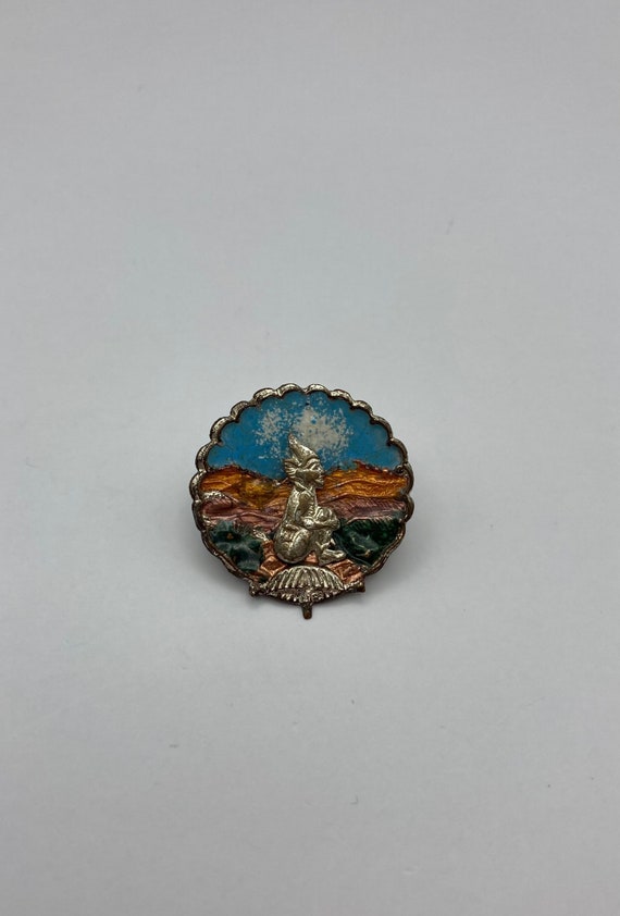 Bernard Instone attributed enamel pixie and shell… - image 1