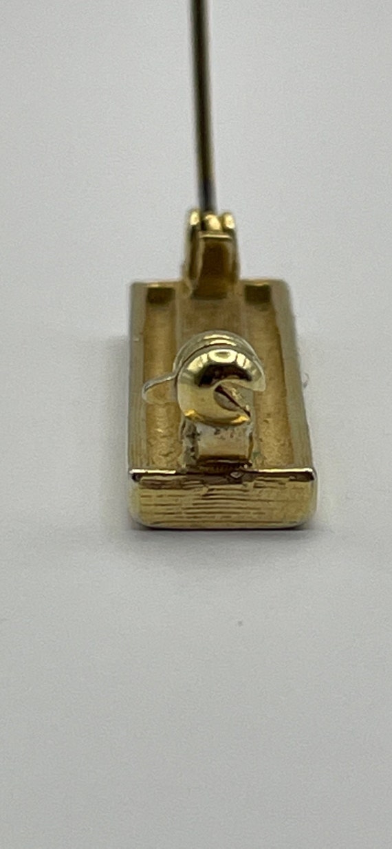 Vintage brooch signed Sphinx, rectangular bar bro… - image 4