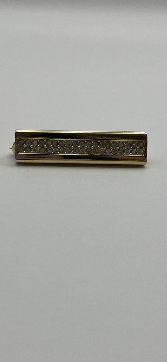Vintage brooch signed Sphinx, rectangular bar bro… - image 7
