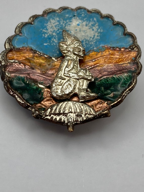 Bernard Instone attributed enamel pixie and shell… - image 2