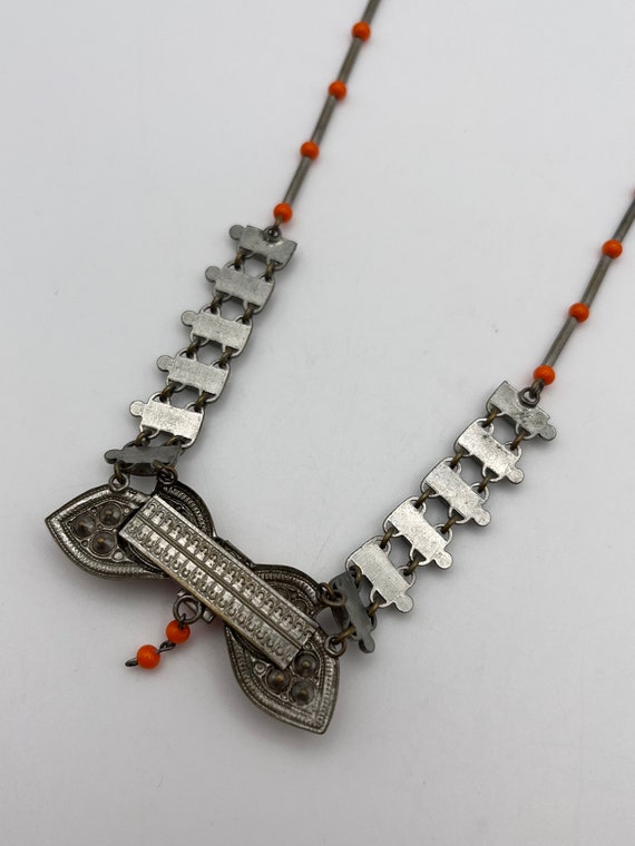 Art Deco Jakob Bengel style modernist necklace | … - image 7