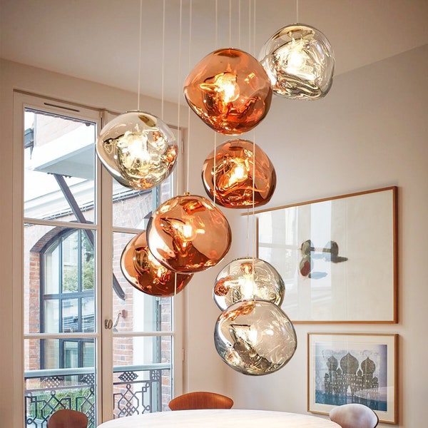 Bubble Lights,Hanging Lava Lamp,Bubble Led Pendant Light,Stone Light Fixture,Lava Pendant,Bubble Chandelier Lighting