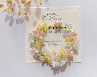 Delicate Beaded Bracelet: Handmade Glass Bead Jewelry